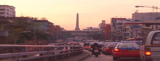 バンコク交通風景写真